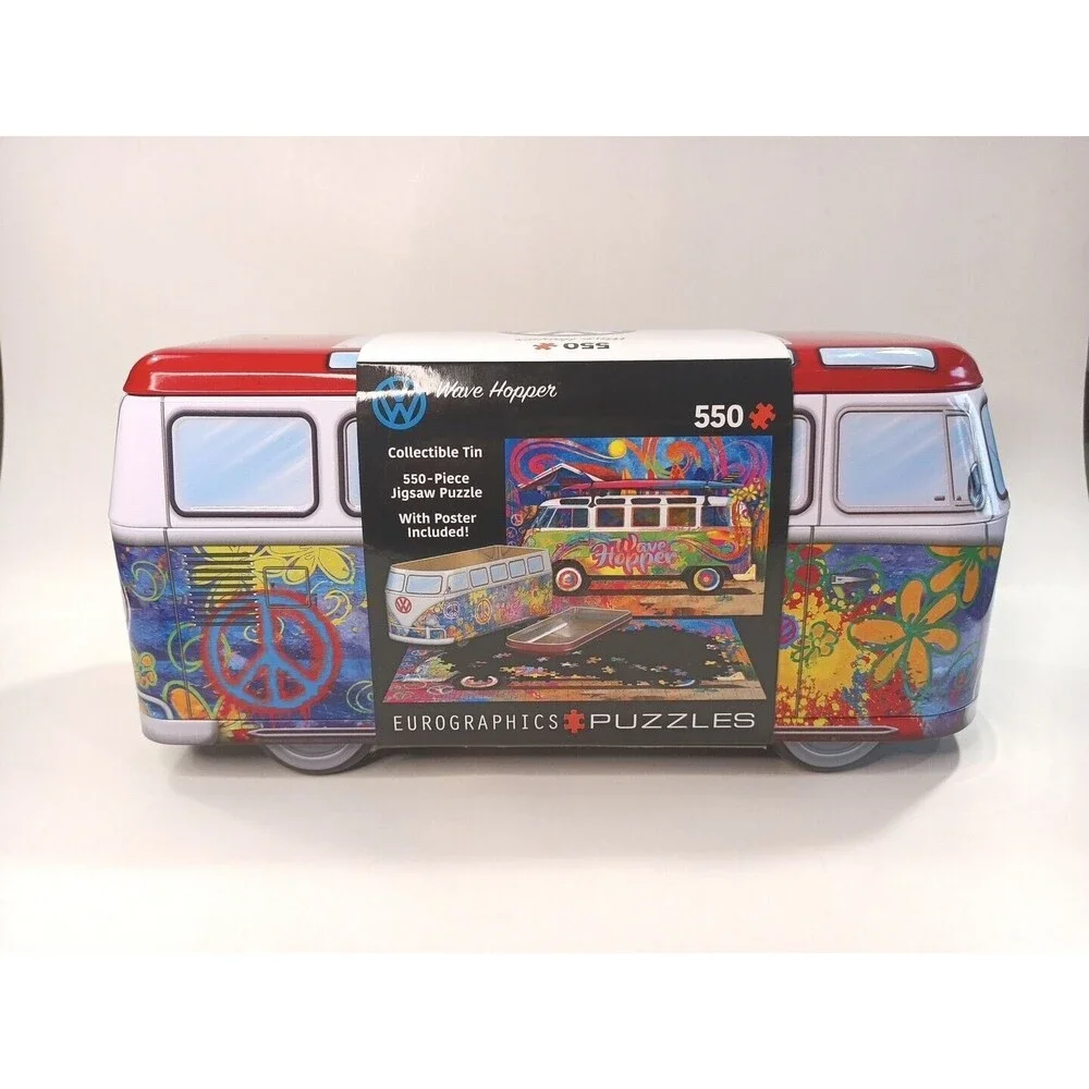 EuroGraphics VW Wave Hopper 550-Piece Puzzle in Collectible Tin with Poster